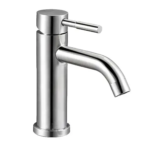 Смеситель для умывальника Zegor SAP1-B090 однорычажный Нержавеющая сталь 30412 - фото 1