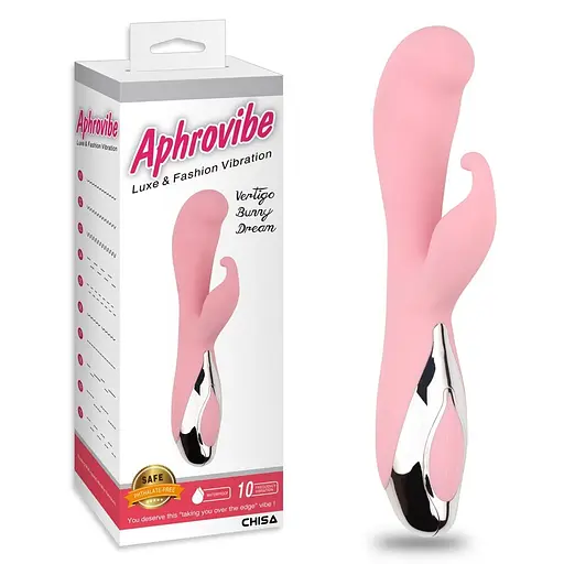 Вібратор-кролик Aphrovibe Vertigo Bunny Dream 19 см рожевий - фото 2