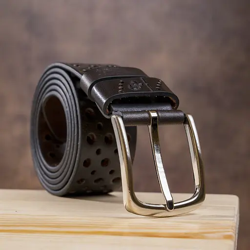 Ремінь шкіряний Grande Pelle чоловічий 4х120 см acs0014970 - фото 5