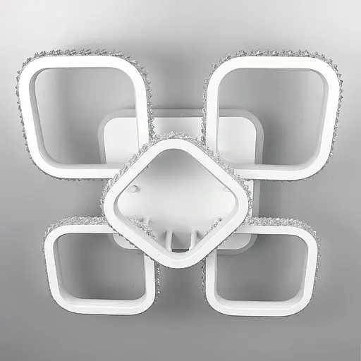 Світлодіодний світильник із RGB підсвіткою з кристалами на корпусі Line.F А 77073/4+1 S RGB WH - фото 7