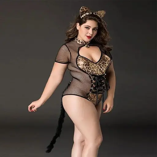 Еротичний костюм кішечки JSY P71111 Plus size - фото 5
