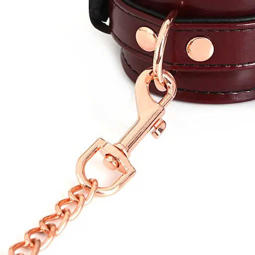 Наручники Liebe Seele Wine Red Handcuffs 27 см бордовий - фото 8