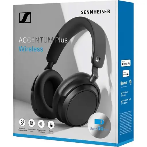 Наушники с микрофоном Sennheiser Accentum Plus Wireless Black (700176) - фото 3
