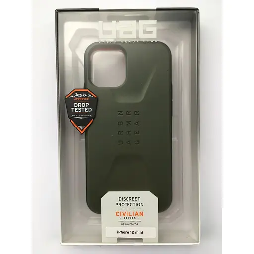 Оригинальный противоударный чехол UAG Civilian для iPhone 12 Mini (5.4") Olive (11234D117272) - фото 2