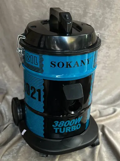 Циклонний професійний потужний вакуумний пилосос Sokany SK-13021, мішок 21л 3800Вт сухе прибирання Синій - фото 2