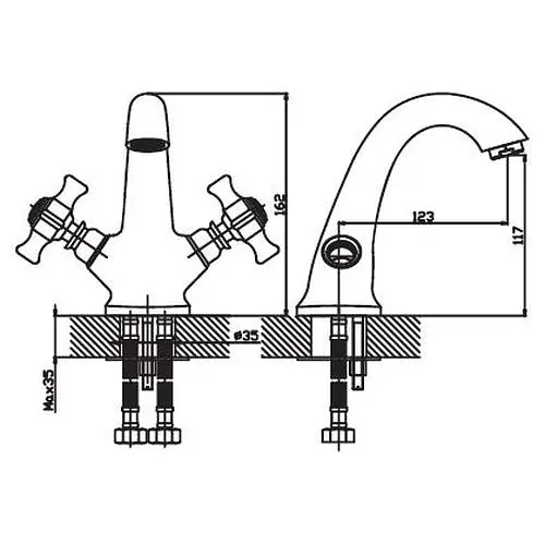 Змішувач для умивальника Haiba ZEON 161 (HB0425) - фото 2