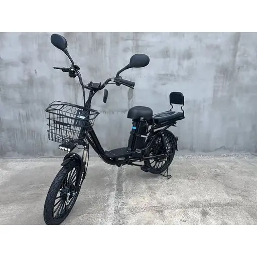 Электровелосипед Minako U20" 800W 60V 26Ah + сиденье/багажник черный - фото 4