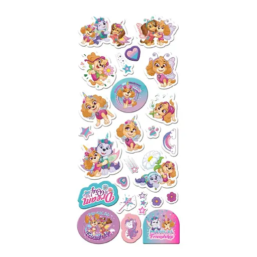 Детский набор 3D-наклеек "Paw Patrol. Щенята-Единороги" DoDo Toys 200673, 1 лист - фото 2