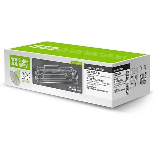 Картридж Samsung MLT-D111S, Black, SL-M2020/M2070, 1000 стор, ColorWay (CW-S2020M)