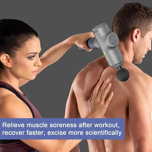 Массажный пистолет NetDot 2022 Deep Force Deep Fabric Percussion Muscle 11 мм - фото 6