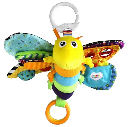 М'яка іграшка підвіска Lamaze Світлячок Фреді L27024 з прорізувачем та пищалкою - фото 2