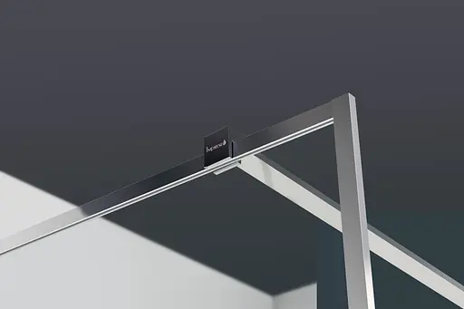 Душевая стенка Imprese Walk-In с профилем и держателем, 100x200 см, стекло прозрачное хром s09110001TR, прозрачный, хром - фото 3