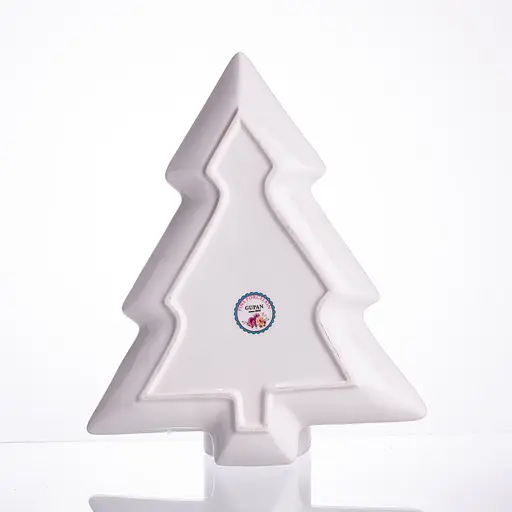 Блюдо сервірувальне новорічне для закусок Christmas 29 × 24 × 2 см фігурне Yiwu HP-SDHK-17 - фото 5