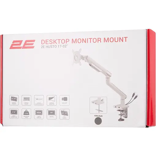 Кронштейн для монітора 2E Dgeifusb Husto 17-32 дюйма USB-хаб 3.0 - фото 8