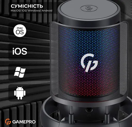 Микрофон конденсаторный GamePro UGM-105 USB Black - фото 5