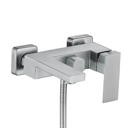 Смеситель для ванны Zerix KUB-008 ZX4852 Нержавеющая сталь - фото 1