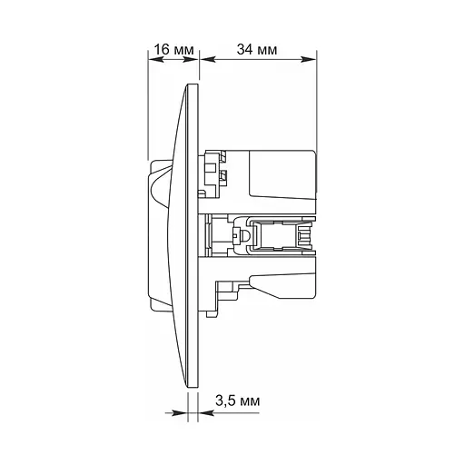 Розетка Videx VF-BNSK1GUC-SS - фото 6