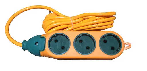 Удлинитель 3 гнезда 5 м. 2-х сторонний НЕГОРЮЧИЙ кабель ГОСТ ПВС 2*1 медь 100% ЛЮМАНО - фото 1