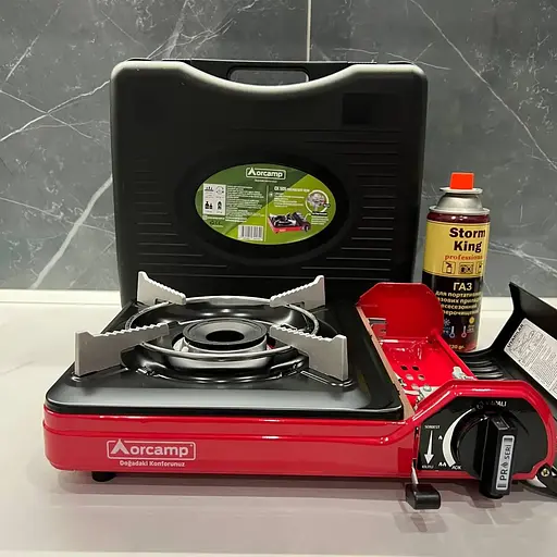 Туристическая газовая плита Orcamp в кейсе + газовый баллончик - фото 7