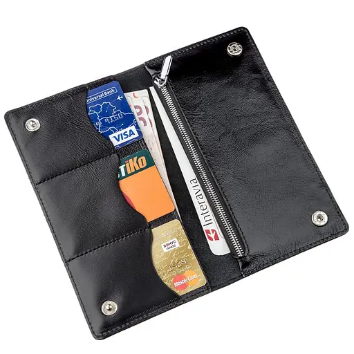 Чоловічий шкіряний гаманець Shvigel 19х9.5х1 см acs0016057 - фото 3