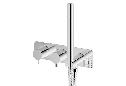 Смеситель для ванны Kohlman Axel chrome + BOX скрытого монтажа KPL-QW265AW Хром - фото 3