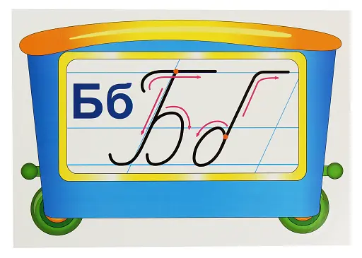 Вивчаємо літери. Потяг. Набір для оформлення інтер'єру - фото 3