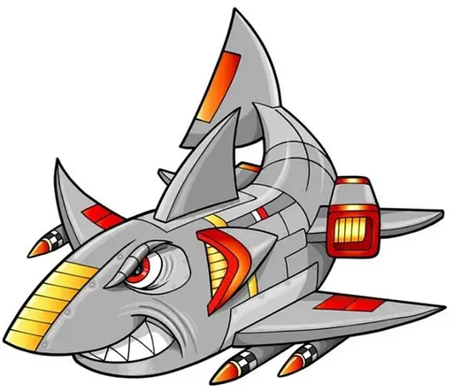 Набор для росписи по номерам Космическая акула, Strateg, 30x30 см, ES161