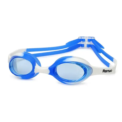 Дитячі окуляри для плавання Renvo Ailao JR Anti-fog Синій Білий OSFM (1SG200-0403) - фото 1