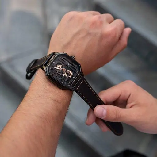 Часы мужские наручные Crrju Faust (Черные) - фото 5