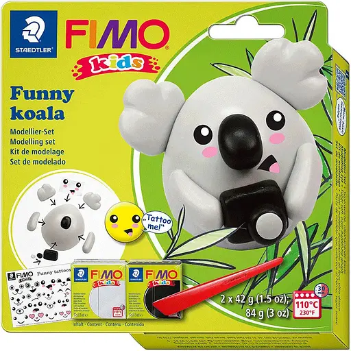 Набор Fimo Kids Коала 2 цвета 42 г   - фото 1