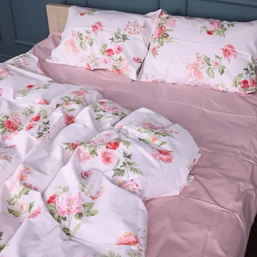 Комплект постільної білизни MirSon Сатин Spring Flower 220х240 см (2200011121994)