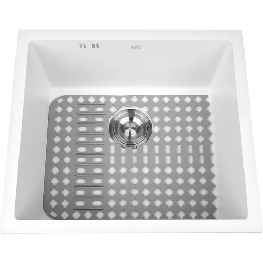 Біла кухонна мийка Nett NW-5045 під стільницю 1 мм з нержавіючої сталі - фото 3