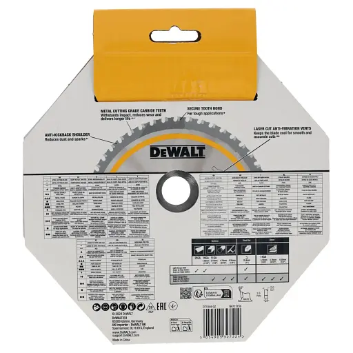 Диск пильный DeWalt Metal Cutting 184 х 20 х 48 мм 48 зубьев (DT1044) - фото 6