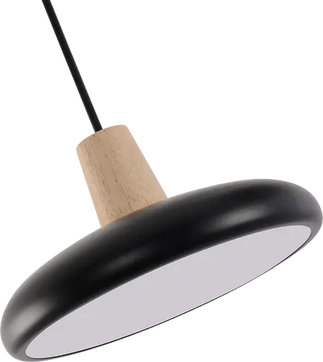 Подвесная люстра XI3342-3 черный + дерево - фото 9