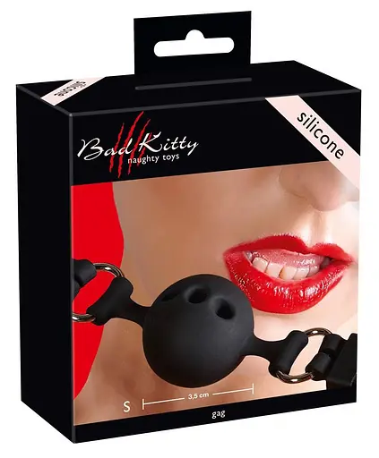 Кляп Bad Kitty Naughty Toys чорний - фото 4