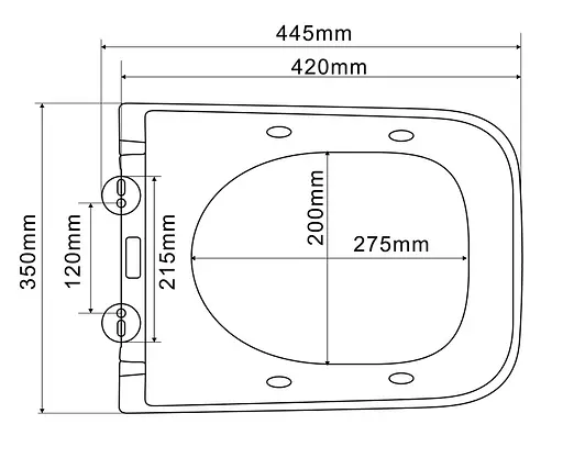Унитаз-биде подвесной Mixxus Premium Quadro-1301-R 510x350x345 мм Rimless MP6658, Белый - фото 3