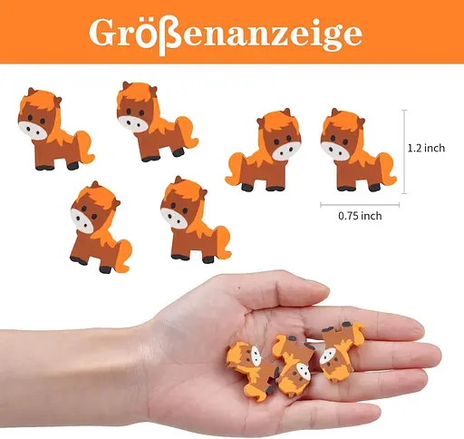 Набор из 24 резинок кони, сувенир для вечеринок, награда за выполнение домашних заданий - фото 2