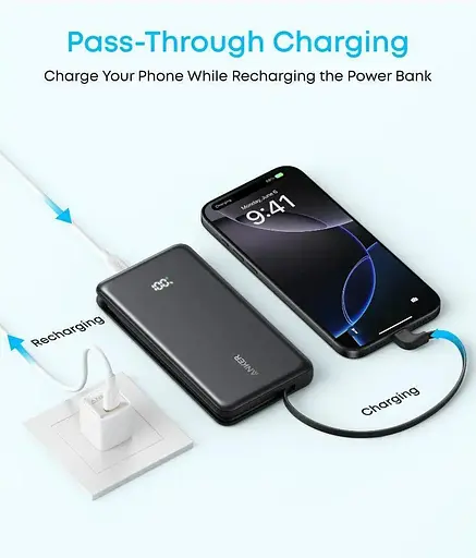 Повербанк Anker Zolo 22.5W чорний 10000 mAh - фото 7