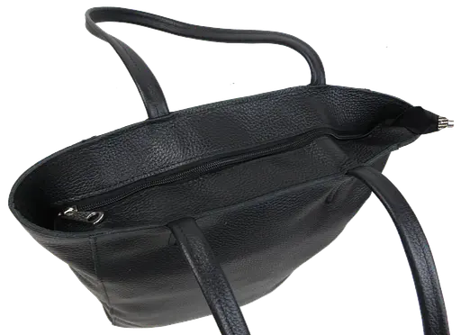 Женская сумка из натуральной кожи Borsacomoda черная sum0028733 - фото 5