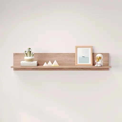 Полка открытая MebelStar Лилу 110x22x20 см Дуб сонома (MBS-1359)