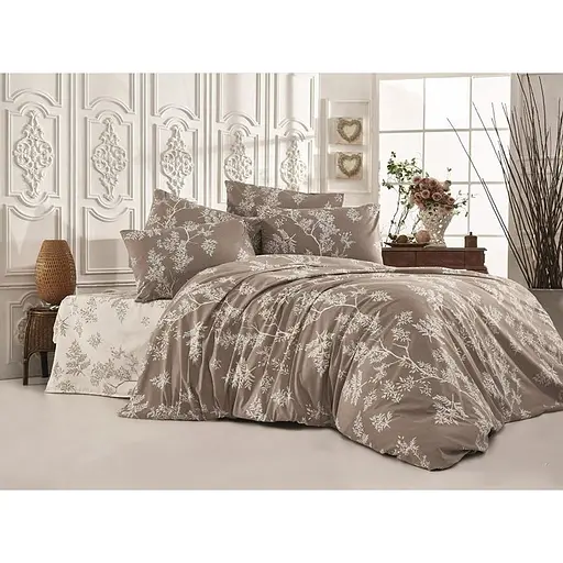 Комплект постільної білизни TAG Tekstil з компаньйоном Євро 000210381 (R-T9158)