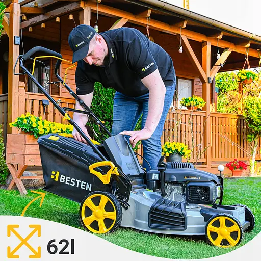 Газонокосарка бензинова BESTEN 51 см 62 л - фото 7