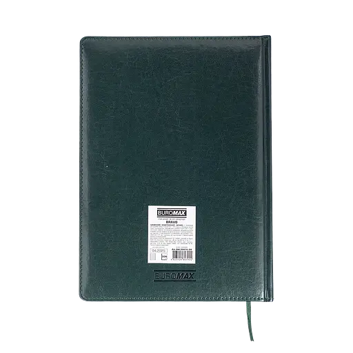 Щоденник недатований Buromax Bravo L2U А4 штучна шкіра/поролон 336 сторінок зелений (BM.20970-04) - фото 4