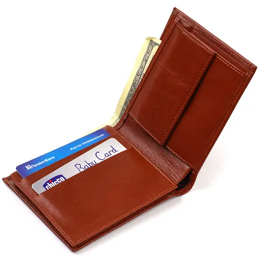 Мужской кожаный кошелек Canpellini 11х9.5х2 см acs0025676 - фото 3