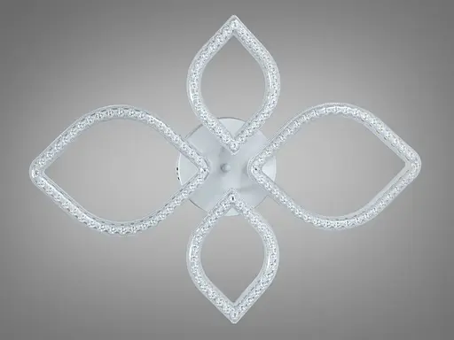 Стельова світлодіодна люстра Diasha MX4773-5SBK чорна 73 Вт 5 плафонів акрил - фото 4