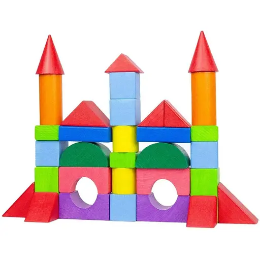 Деревянный конструктор Строительный набор Igroteco 900750 32 детали - фото 1