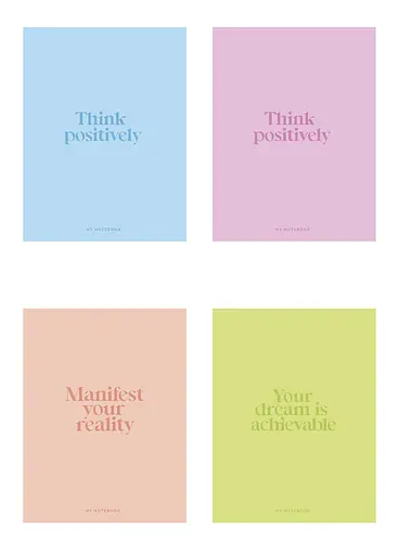 Комплект 4 шт загальних зошитів. Зошит Школярик А5 80 арк. у клітинку 5243 4823088241150 - фото 1