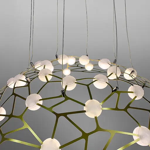 Підвісна LED люстра Sunnysky у золотому корпусі Line.F TG 01D60 - фото 4