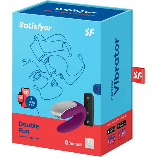 Смарт-вібратор для пар Satisfyer Double Fun Partner Vibrator Violet SO5059 (95915) - фото 8