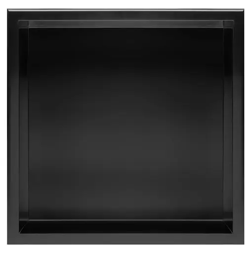 Встраиваемая полка Rea 30x30 black matt с ободком REA-05603, Черный матовый - фото 5